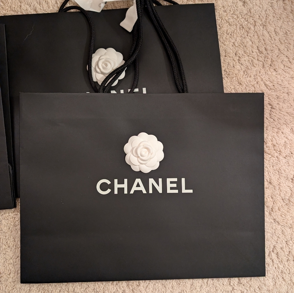 Chanel paper bag authentic